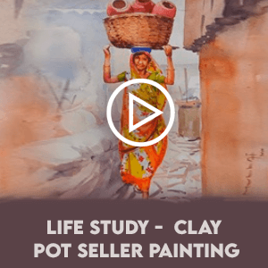 Life Study – Clay Pot Seller Painting